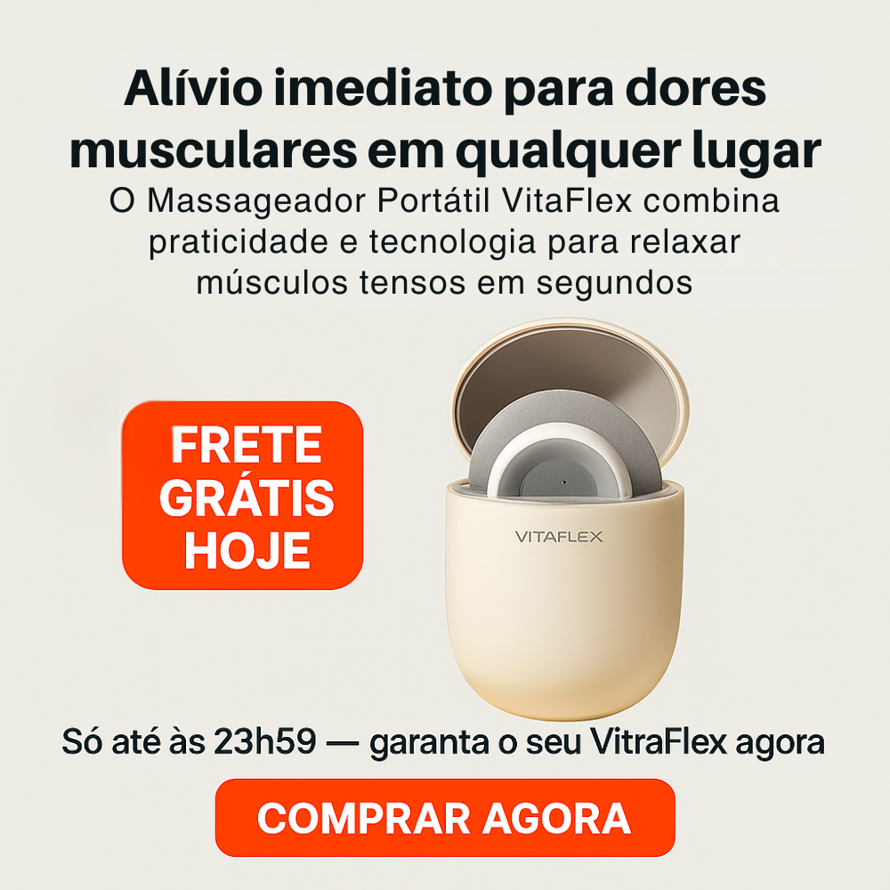 Massageador Portátil Elétrico VitaFlex – Alívio de Dores Musculares